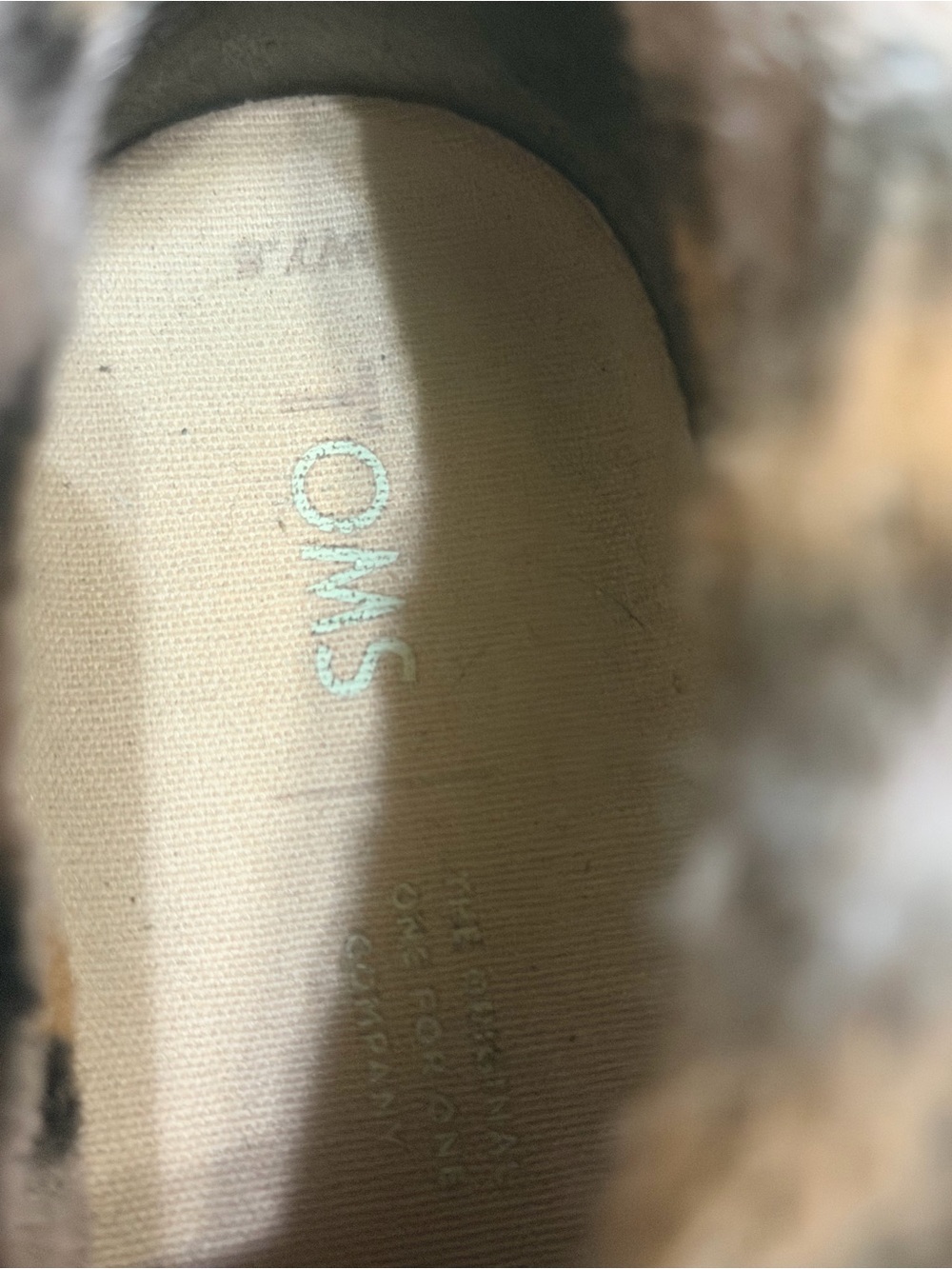 TOMS Paxton Brown Leather Faux Fur Lined Slip On Sneaker Booties Women's sz 7.5 - Picture 5 of 6